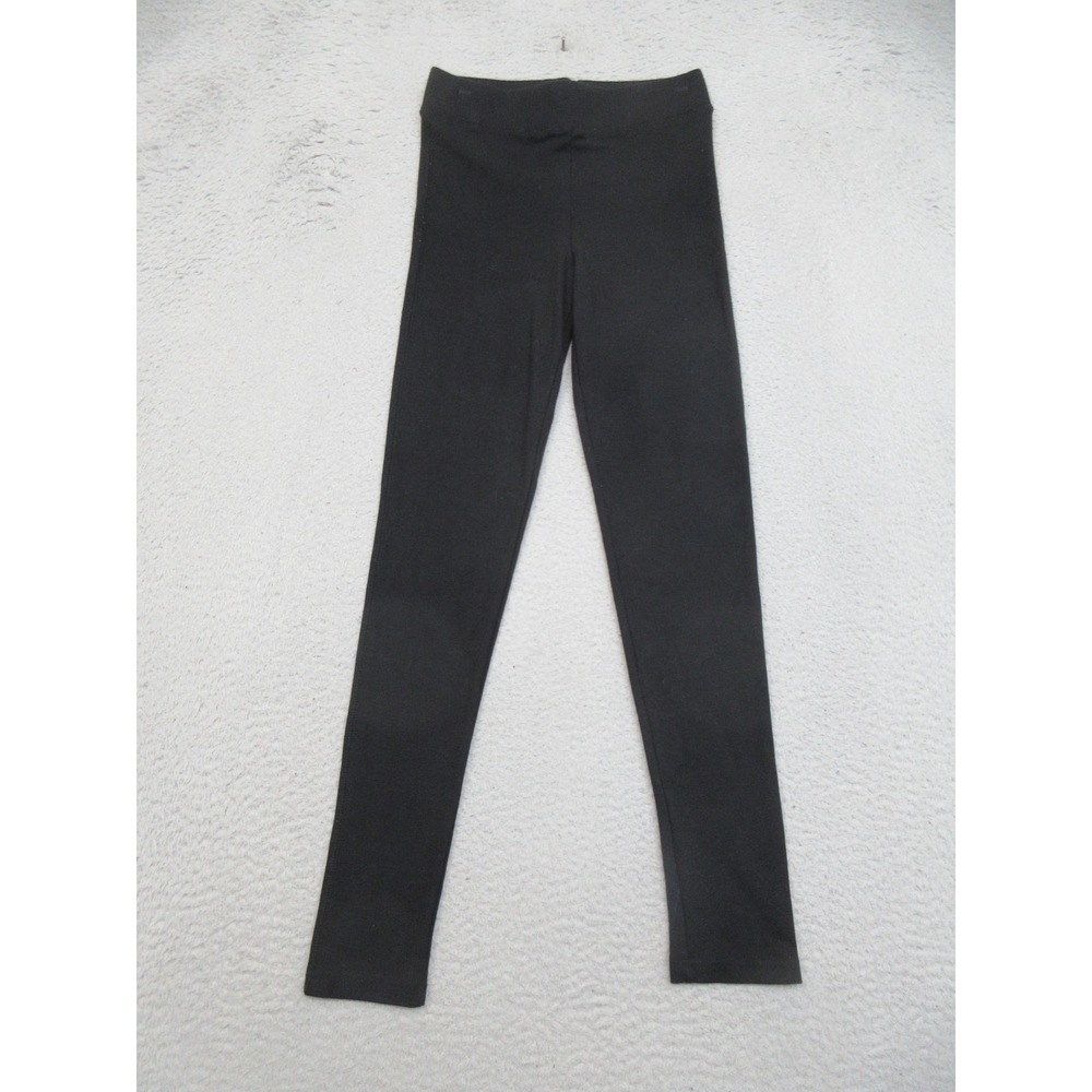 Topshop Leggings Womens 4 Black High Waist Full Length Stretch Ponte Minimalist